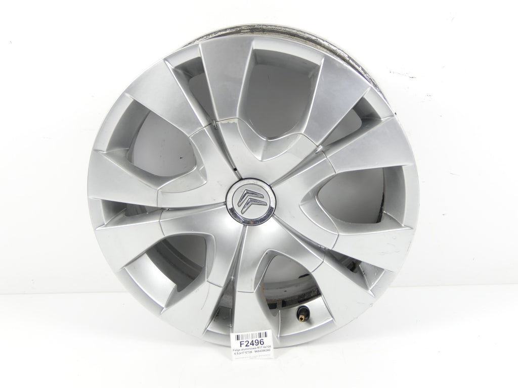1x Alufelge 17 Zoll 6.5" 4x108 26ET Silber 9654386380 Citroën C4 Picasso I FEL4026827331qz