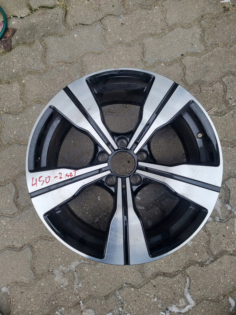 1x Alufelge 18 Zoll 8.0" 5x112 41ET Glanz Schwarz A2064014000 Mercedes-Benz W206