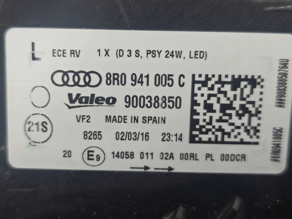 Frontscheinwerfer Audi Q5 8R0941005C Links Scheinwerfer Headlight SCH3187553266qk