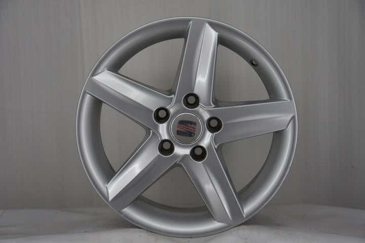 4x Alufelge 16 Zoll 6.5" 5x112 50ET Glanz Silber 5P0601025K Seat I Rim Wheel FEL3179032046iw