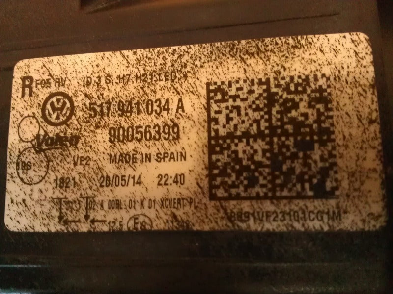 Frontscheinwerfer VW Golf Sportsvan 517951034A Xenon Rechts Headlight SCH5174511316pp