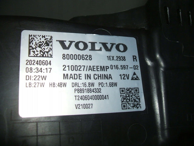Frontscheinwerfer Volvo 80000628 602227568 Full LED Rechts Headlight SCH8048969818do