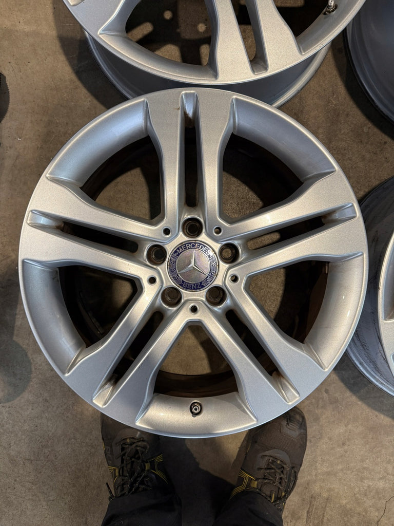 4x Alufelge 18 Zoll 7.0" 5x112 46ET Glanz Silber A1564010102 Mercedes-Benz FEL1837969382vy
