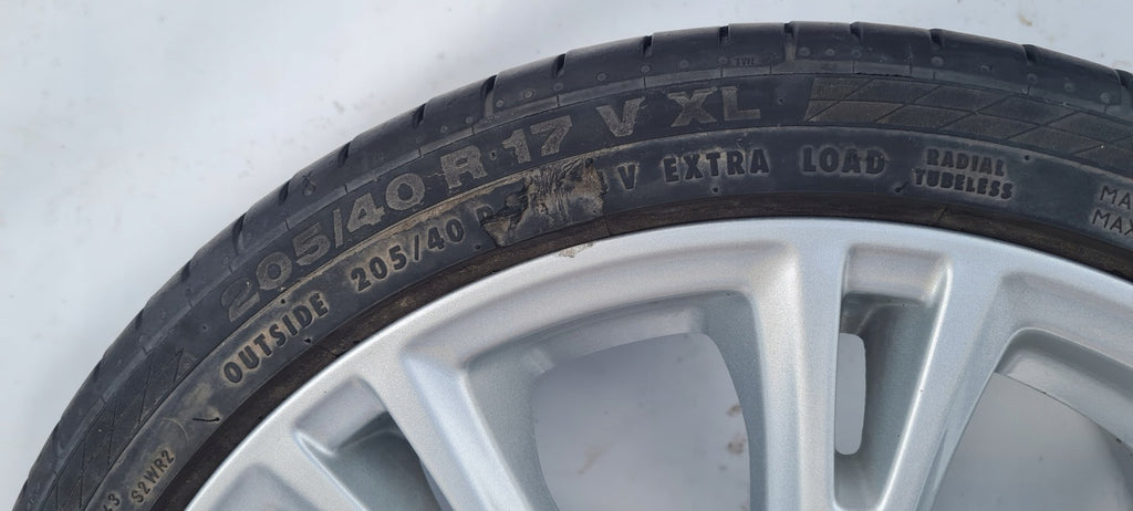 1x Alufelge 17 Zoll 7.0" 4x108 47,5ET Glanz Silber C1BC-MA Ford Fiesta Rim Wheel