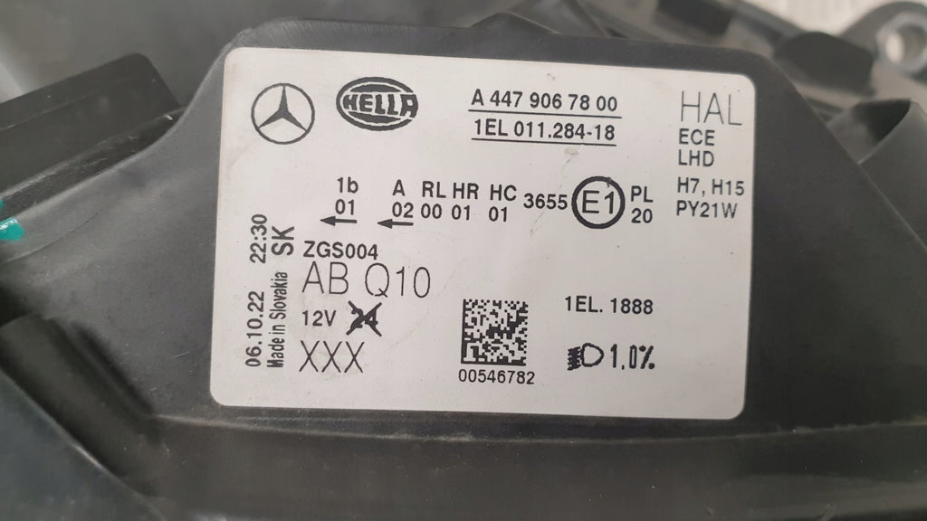 Frontscheinwerfer Mercedes-Benz Vito W447 A4479067800 Rechts Headlight SCH7888426042xd