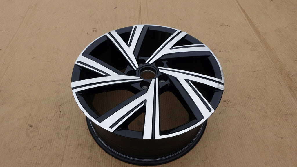1x Alufelge 18 Zoll 7.5" 5x112 51ET Glanz Schwarz 5H0601025M VW Golf Rim Wheel FEL5795309620xh