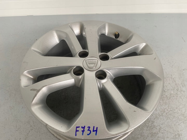1x Alufelge 16 Zoll 6.0" 4x100 40ET Glanz Silber 403006627R Dacia Dokker FEL2064291641sb