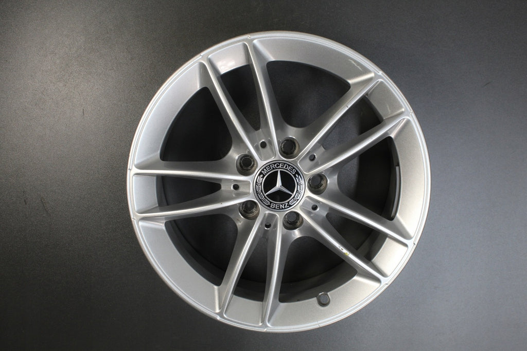 4x Alufelge 16 Zoll 6.5" 5x112 44ET Glanz Silber A1774010100 Mercedes-Benz W177