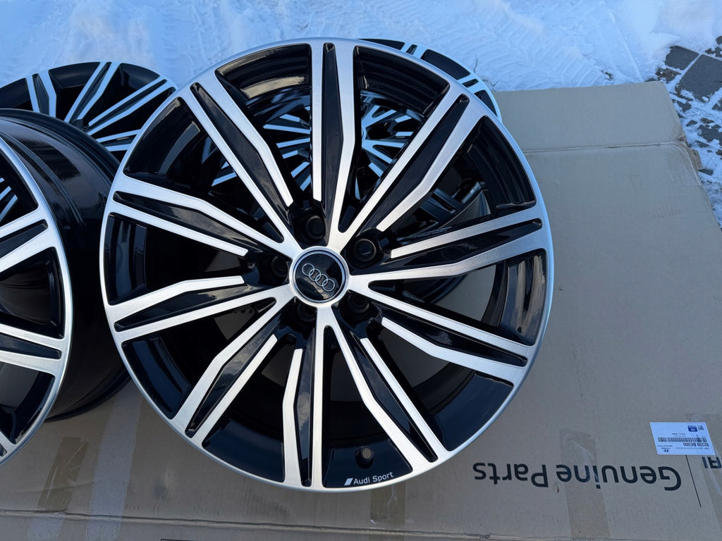 4x Alufelge 19 Zoll 8.0" 5x112 39ET Glanz Silber 4K0601025M Audi A6 Rim Wheel FEL6530321816er