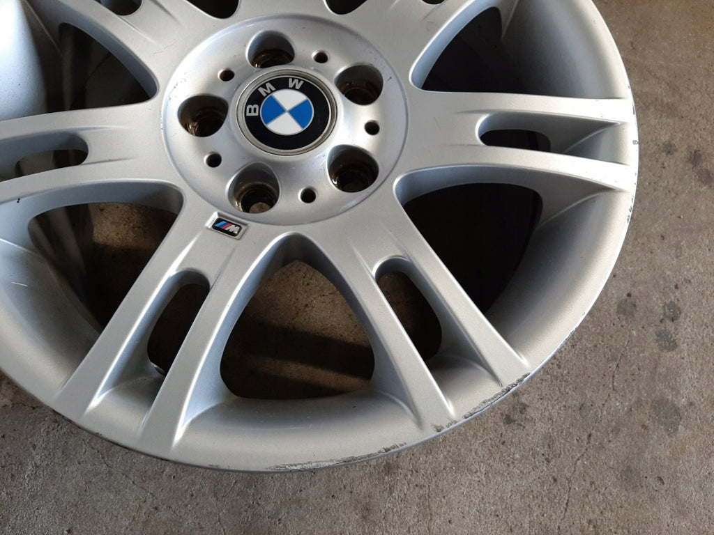 1x Alufelge 17 Zoll 8.5" 5x120 50ET Glanz Silber 2282360 BMW E46 Rim Wheel FEL9306866420er