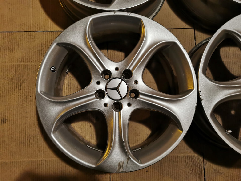 4x Alufelge 18 Zoll 7.5" 5x112 44ET Glanz Silber A2054010600 Mercedes-Benz W205 FEL8209062044lv