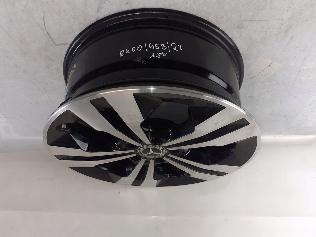 1x Alufelge 18 Zoll 7.5" 5x112 53ET Glanz Schwarz A2474012900 Mercedes-Benz