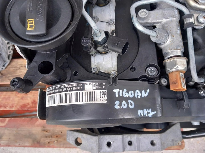 Motor VW Tiguan CBA 2.0 TDI 140PS 130TKm 2007 Diesel Engine Komplett MOT7099777120dd