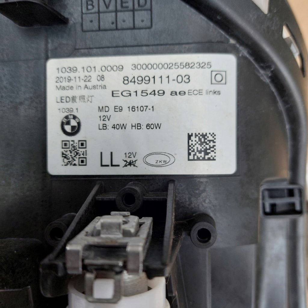 Frontscheinwerfer BMW 5 G31 G30 8499111 LED Links Scheinwerfer Headlight