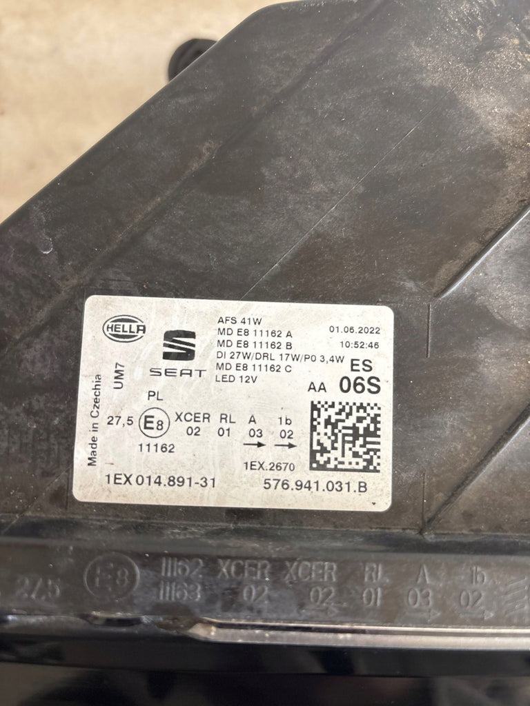 Frontscheinwerfer Seat Ateca 576941031B Links Scheinwerfer Headlight SCH4054162687ro