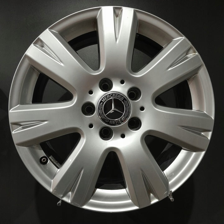 4x Alufelge 16 Zoll 7.0" 5x112 43ET Matt Silber A2044012602 Mercedes-Benz W204 FEL4112135810bl