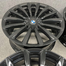 Load image into Gallery viewer, 4x Alufelge 19 Zoll 8.5" 5x112 25ET Glanz Schwarz 6861225 BMW 7 G11 G12 FEL3654471875ms