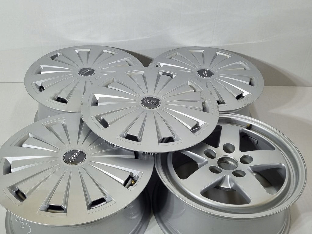 4x Alufelge 16 Zoll 7.0" 5x112 35ET Glanz Silber 8W0601025 Audi Rim Wheel