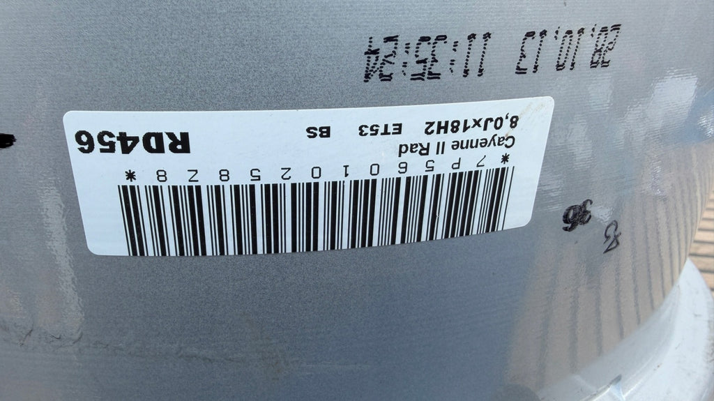 1x Alufelge 18 Zoll 8.0" 5x150 53ET 7P5601025 Porsche Cayenne Rim Wheel FEL8072912780cu