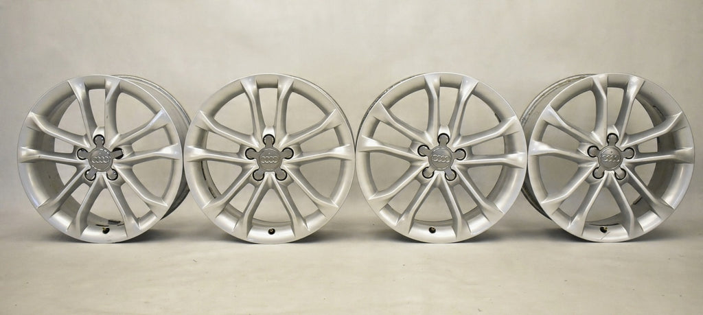 4x Alufelge 18 Zoll 7.0" 5x112 43ET Glanz Silber 8U0601025R Audi Q3 Rim Wheel