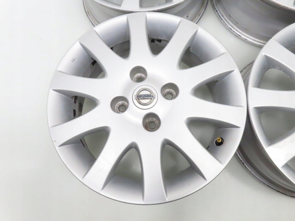 4x Alufelge 16 Zoll 6.0" 4x114.3 45ET Silber Nissan I Rim Wheel FEL6689948593jh