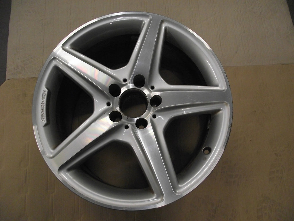 1x Alufelge 18 Zoll 9.5" 5x112 48ET Glanz Silber A2184011502 Mercedes-Benz Cls