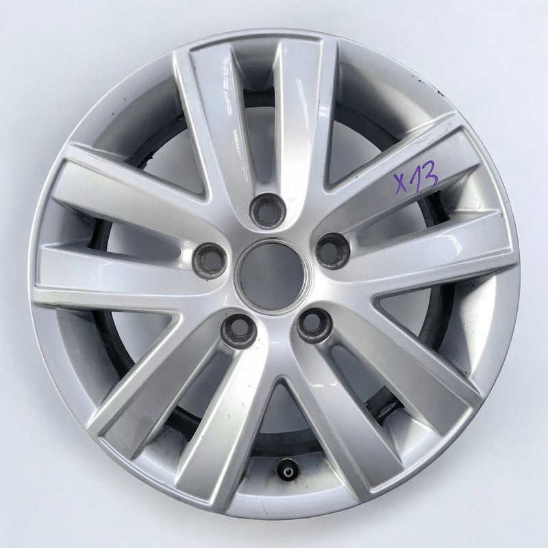 1x Alufelge 15 Zoll 6.0" 5x112 47ET Glanz Silber 2K5601025 VW Caddy Rim Wheel