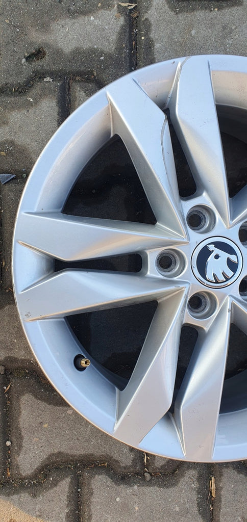1x Alufelge 16 Zoll 6.0" 5x100 45ET Glanz Silber 6VA601025 Skoda Fabia Iv FEL9532346425zz