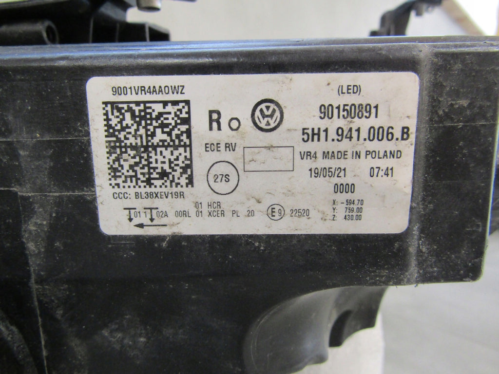 Frontscheinwerfer VW Golf VIII 5H1941006 LED Rechts Scheinwerfer Headlight SCH7076836890sw