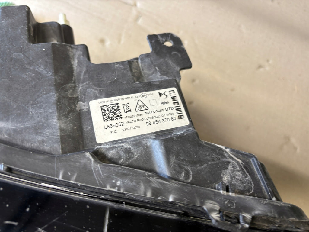 Frontscheinwerfer Citroën Ds3 9845437080 Full LED Rechts Scheinwerfer Headlight SCH3062429816lv