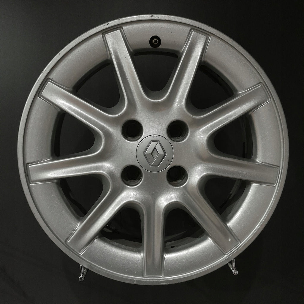 1x Alufelge 15 Zoll 6.0" 4x100 36ET Glanz Silber Renault Rim Wheel