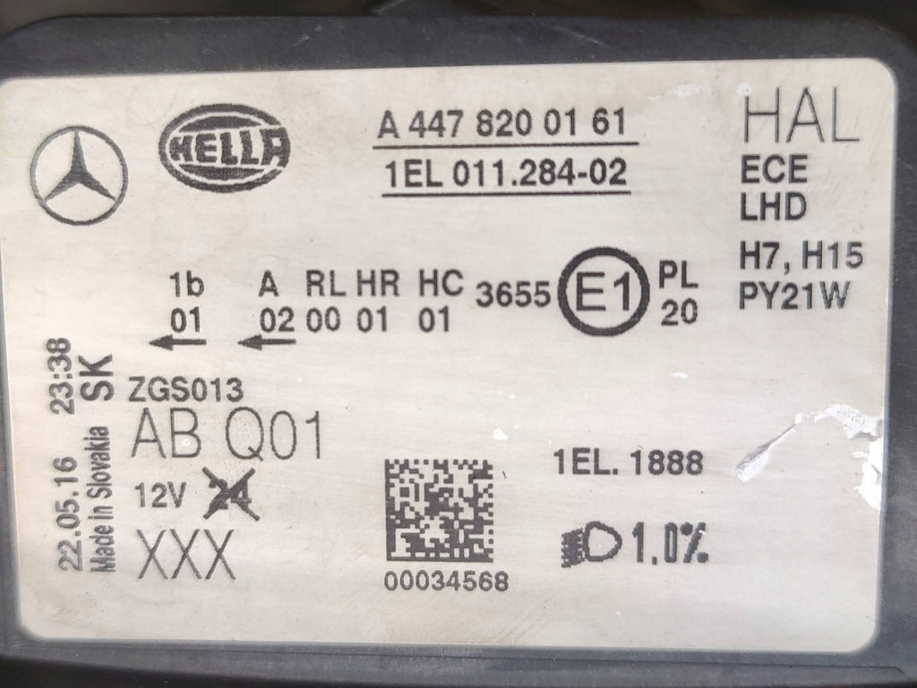 Frontscheinwerfer Mercedes-Benz Vito W447 A4478200161 Rechts Headlight