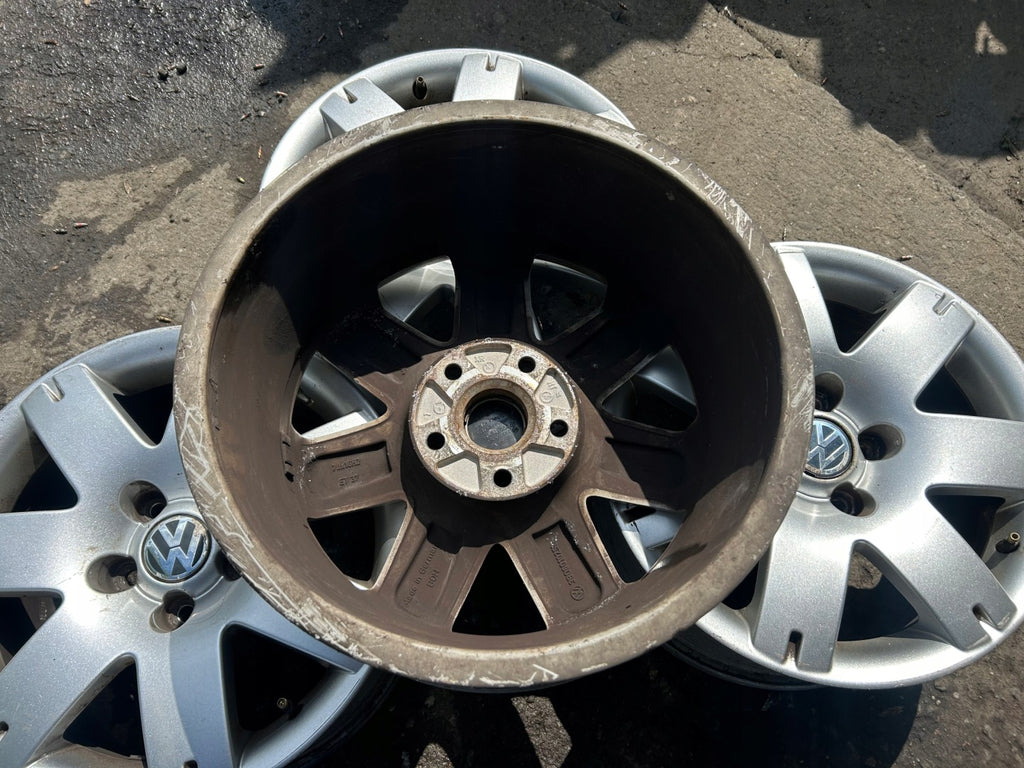 4x Alufelge 16 Zoll 7.0" 5x112 37ET Glanz Silber 3B0601025L VW Rim Wheel FEL5991866549jt