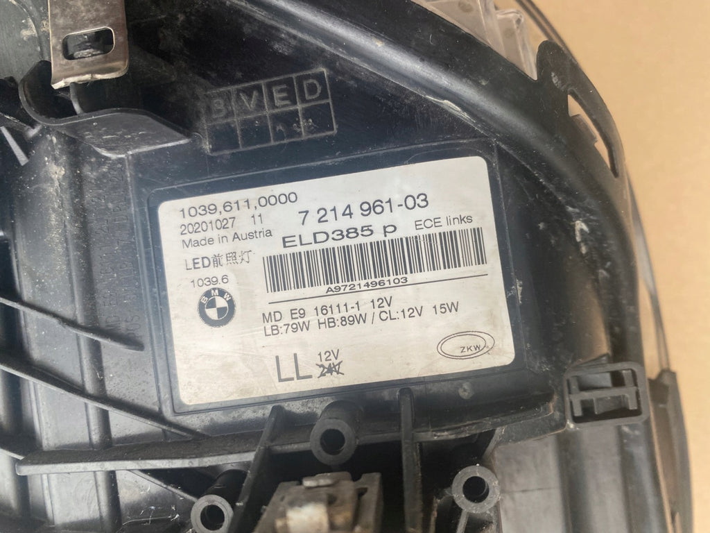 Frontscheinwerfer BMW G31 G30 7214961-03 LED Links Scheinwerfer Headlight SCH7824760679sk