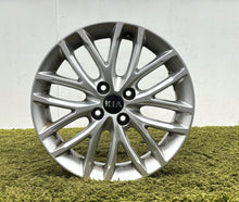 Load image into Gallery viewer, 1x Alufelge 17 Zoll 6.0" 4x100 49ET Matt Silber 52910-H8200 Kia Rio Rim Wheel FEL9113530659in