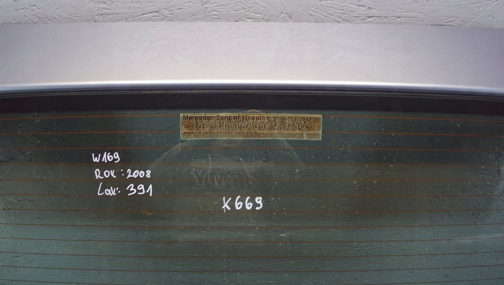 Heckklappe Mercedes-Benz W169 JKM16913 Rückseite kofferraumklappe Tailgate
