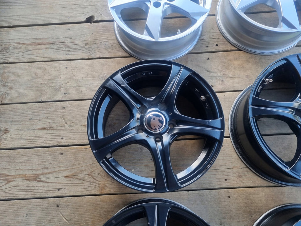 4x Alufelge 16 Zoll 7.0" 5x112 38ET Glanz Silber KBA49352 Skoda Passat Rim Wheel FEL3425018865yc