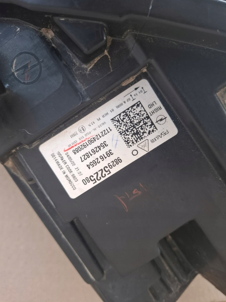 Frontscheinwerfer Opel Corsa F 39162654 Full LED Ein Stück (Rechts oder Links) SCH4004558915ug