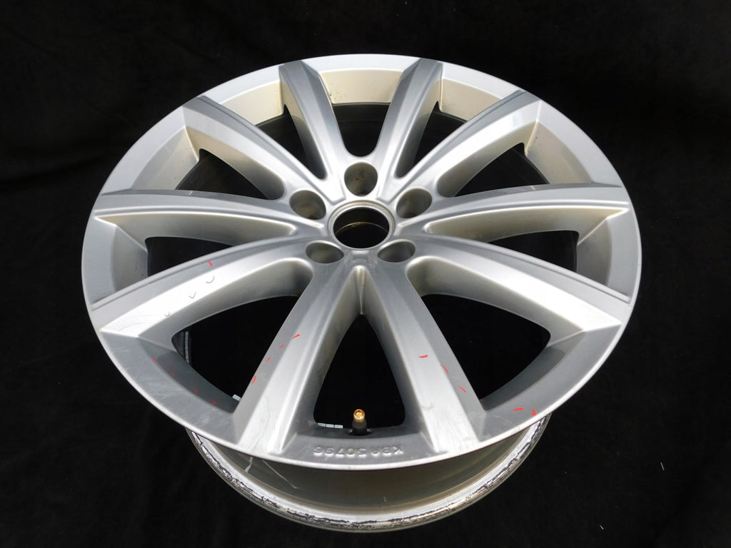 1x Alufelge 18 Zoll 8.0" 5x112 25ET Glanz Silber 760071498 VW Touareg Rim Wheel FEL8763867221vs