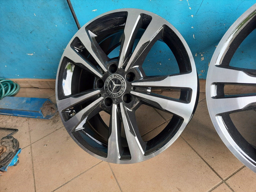 4x Alufelge 17 Zoll 8.0" 5x112 48ET Glanz Graphit A2124015602 Mercedes-Benz Mg FEL5887217294zm