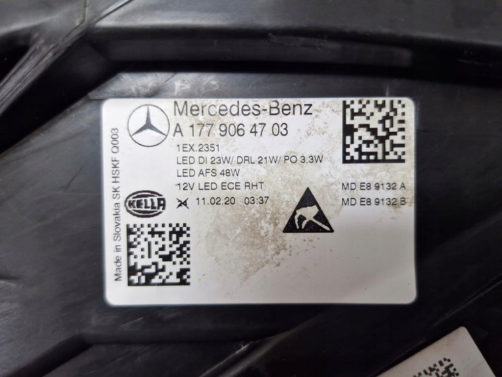 Frontscheinwerfer Mercedes-Benz W177 A1779064703 Links Scheinwerfer Headlight SCH2937190457fd