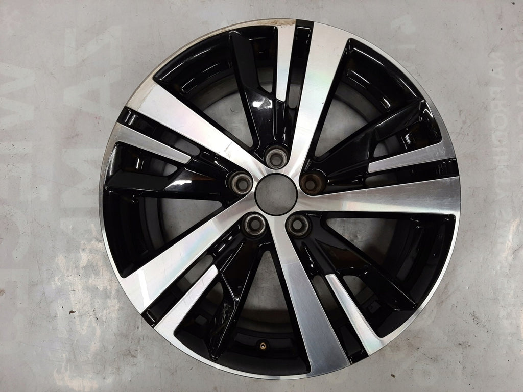 1x Alufelge 18 Zoll 7.5" 5x108 49ET Glanz Schwarz 9809687377 Peugeot Ii FEL5283414217di