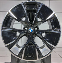 Load image into Gallery viewer, 1x Alufelge 20 Zoll 9.5" 5x112 43ET Glanz Schwarz 7916268 BMW Ix3 Rim Wheel FEL7573079300id