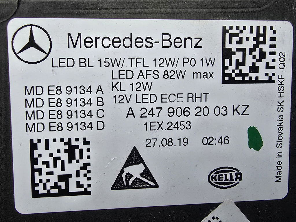 Frontscheinwerfer Mercedes-Benz W247 A2479062003 Full LED Rechts Headlight SCH2174145308no
