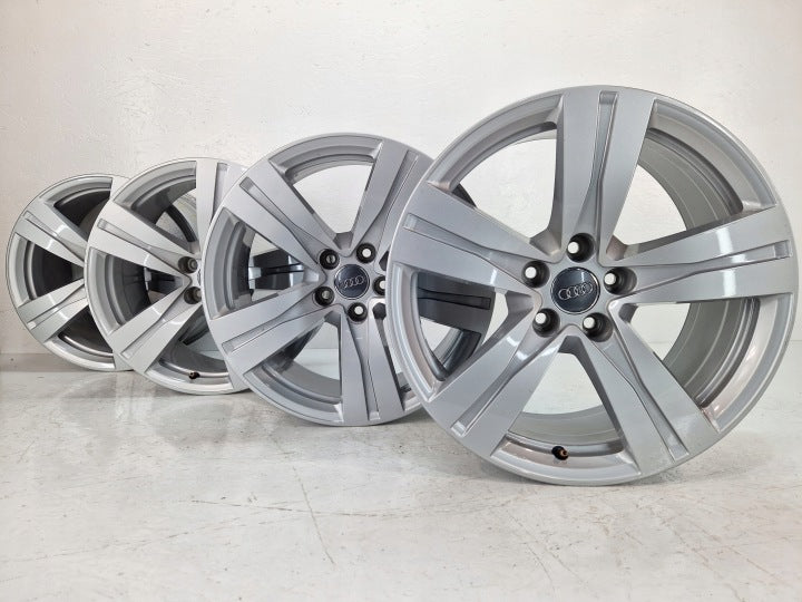 4x Alufelge 18 Zoll 8.0" 5x112 25ET Glanz Silber 4M0601025A Audi Rim Wheel FEL7688644495oi
