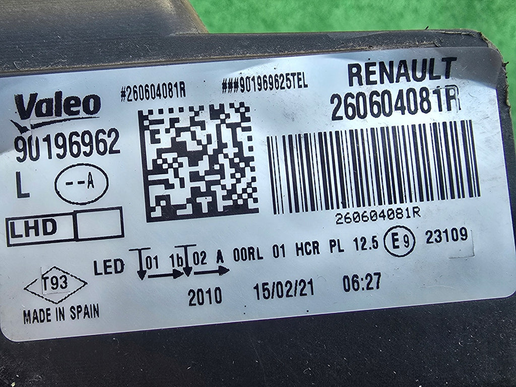 Frontscheinwerfer Renault Megane 260604081R LED Ein Stück (Rechts oder Links) SCH6154207773il