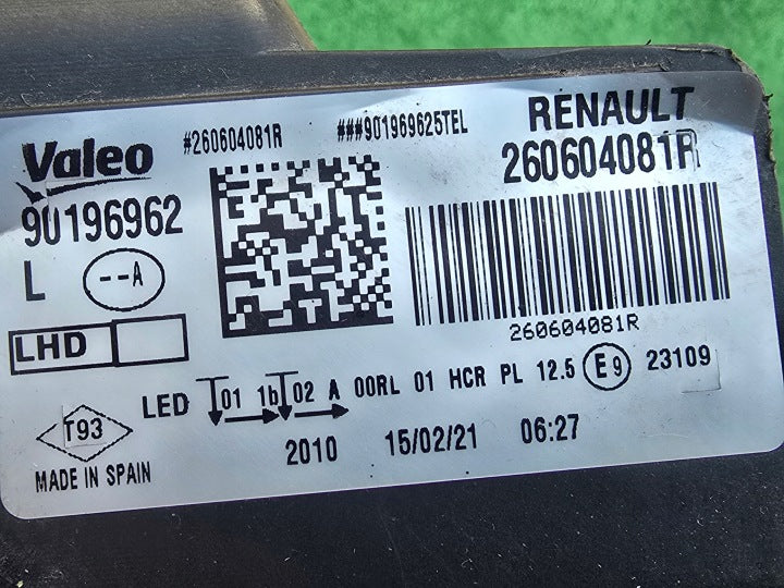 Frontscheinwerfer Renault Megane 260604081R LED Links Scheinwerfer Headlight SCH6154207773il