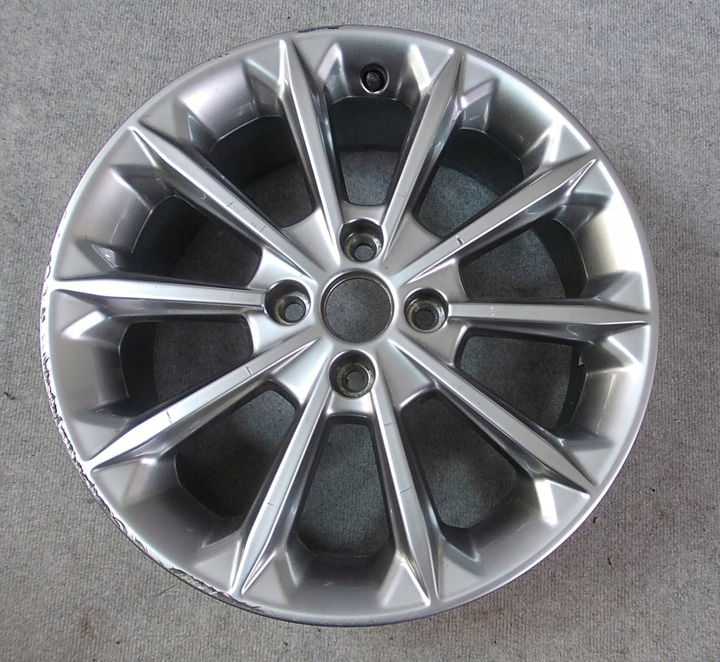 1x Alufelge 17 Zoll 7.0" 4x108 47,5ET Glanz Silber H1BC-1007-D1A Ford Fiesta