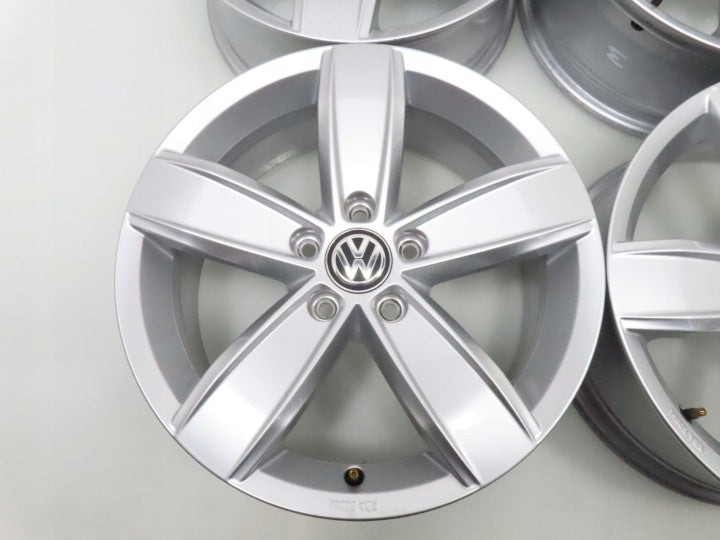 4x Alufelge 17 Zoll 6.5" 5x112 41ET Glanz Silber 3G0071497B VW Tiguan Golf I FEL7072206911fr