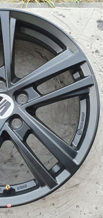 1x Alufelge 16 Zoll 6.0" 5x100 45ET Matt Schwarz KBA51055 Seat I Ibiza Rim Wheel FEL3100335405lz